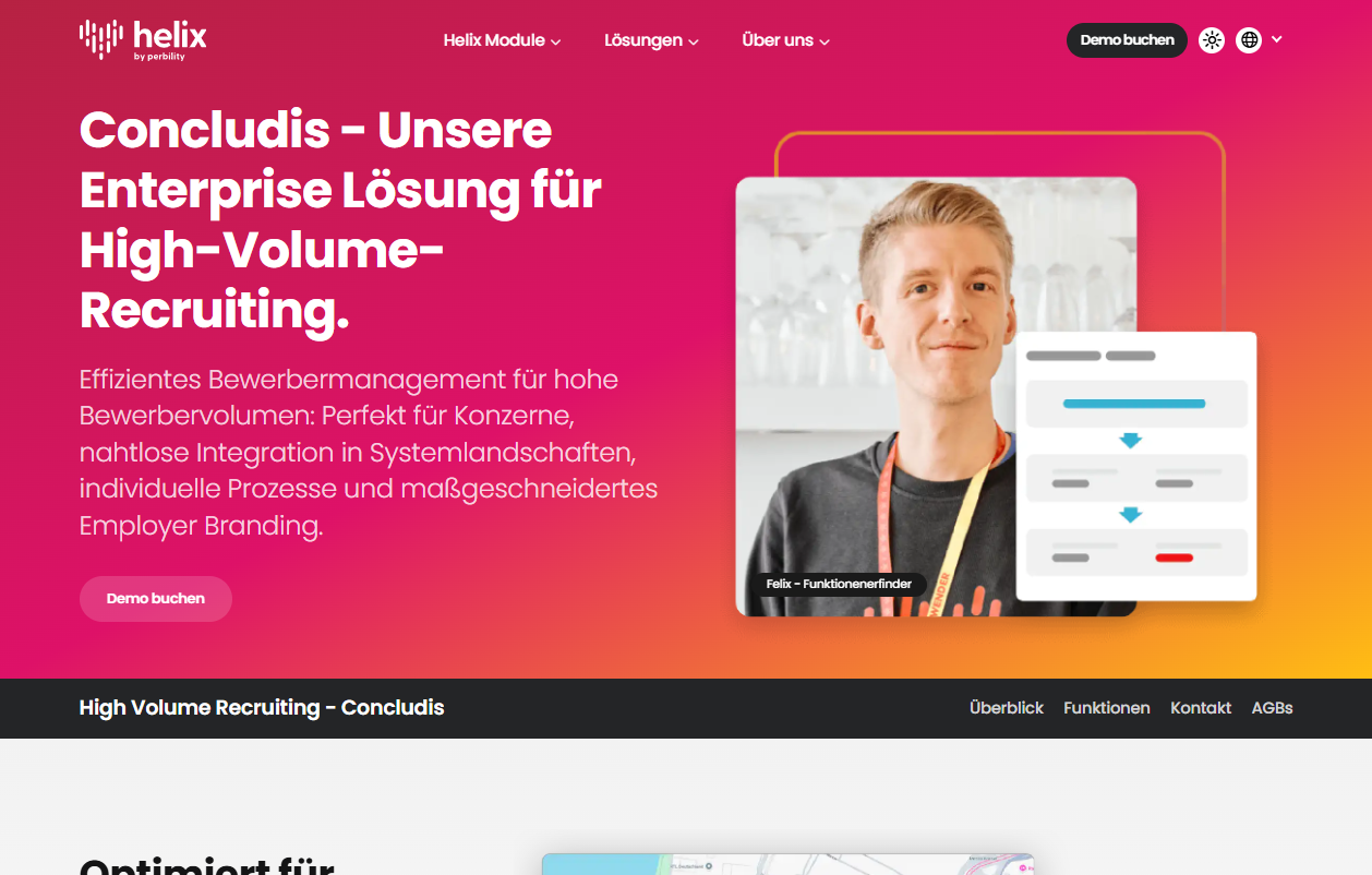 Startseite von concludis
