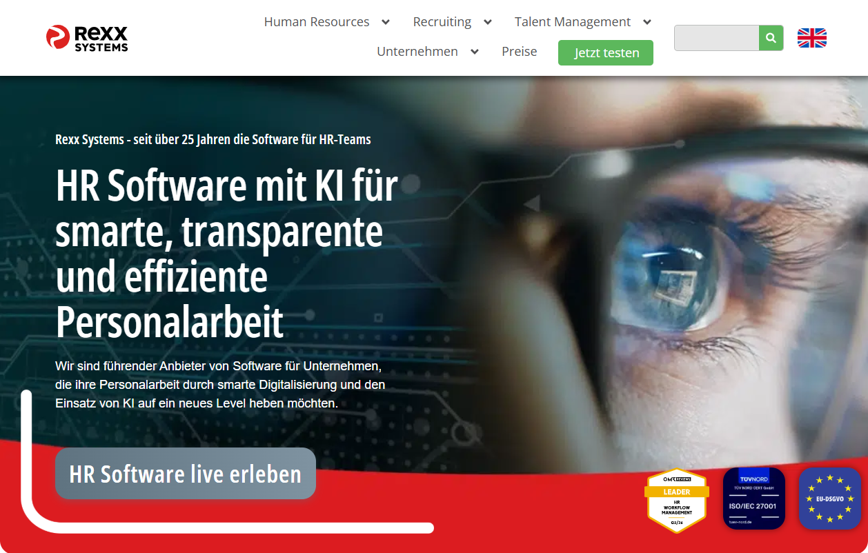 rexx HR homepage