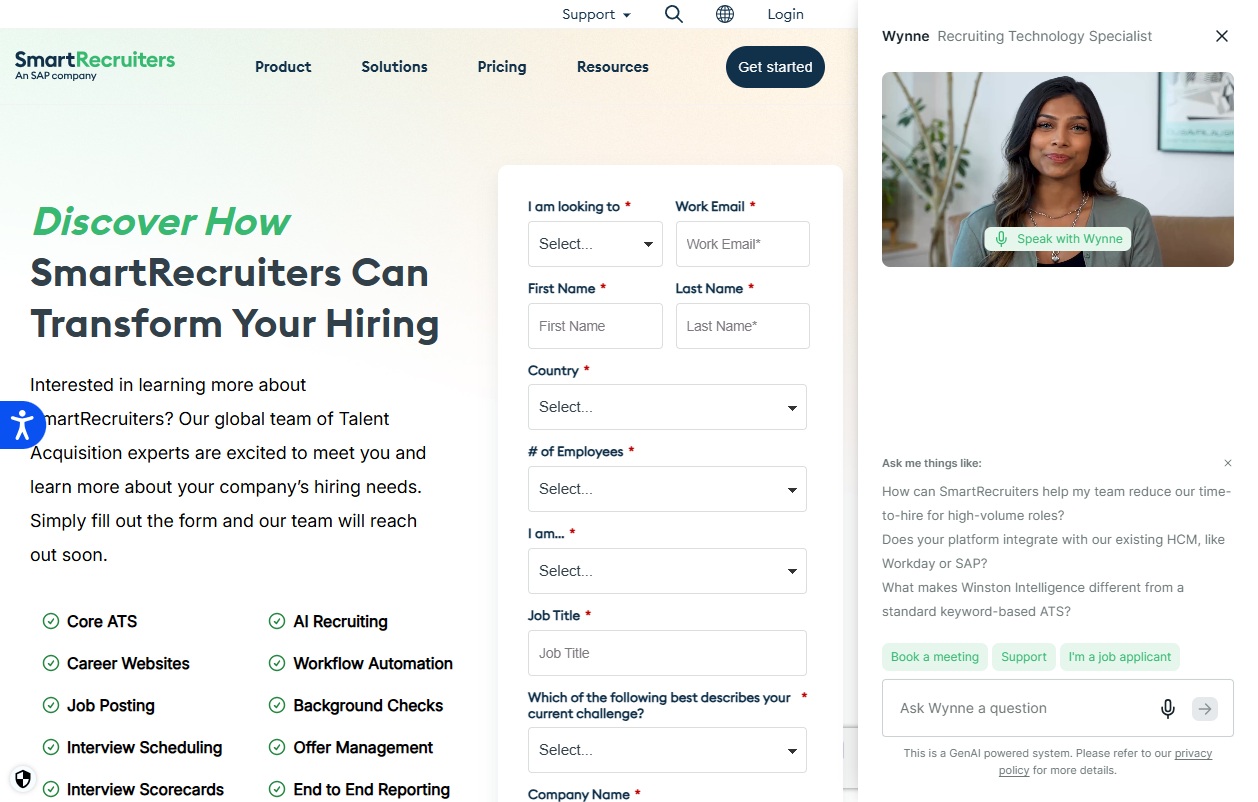 Startseite von SmartRecruiters