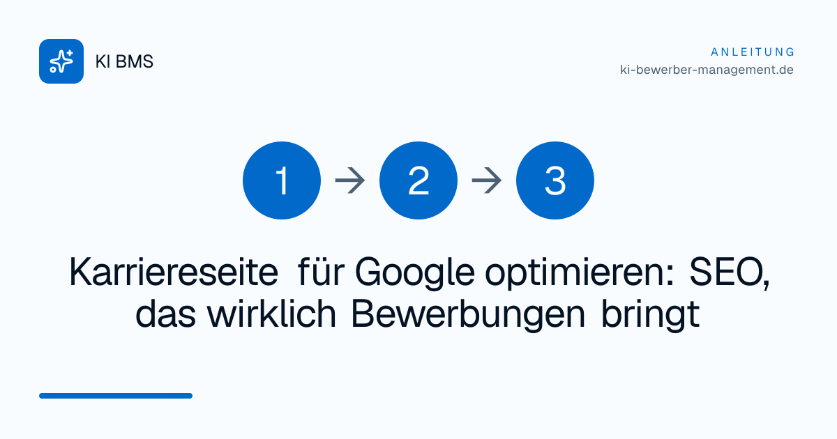 Karriereseite für Google optimieren: SEO, das wirklich Bewerbungen bringt