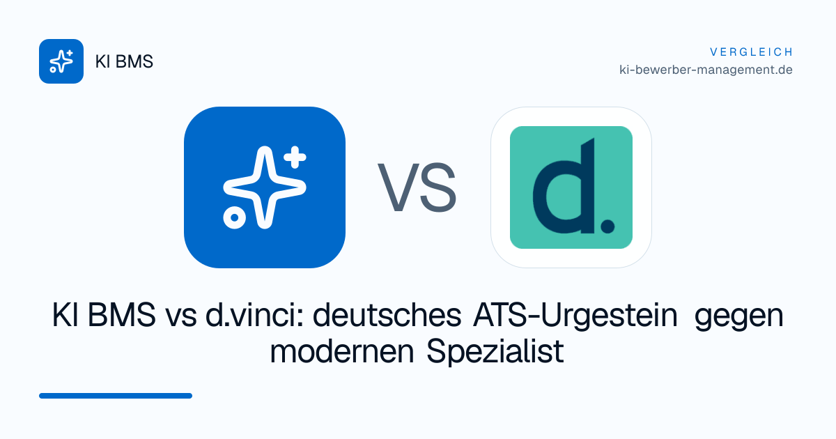 KI BMS vs d.vinci: deutsches ATS-Urgestein gegen modernen Spezialist