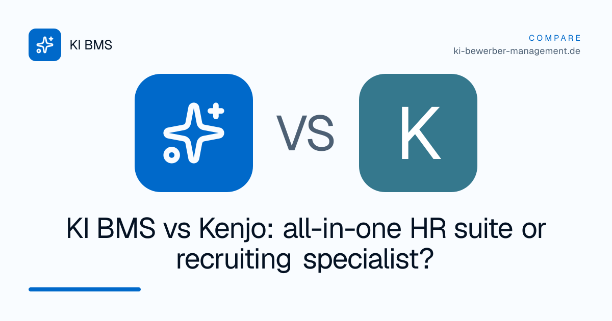 KI BMS vs Kenjo: all-in-one HR suite or recruiting specialist?