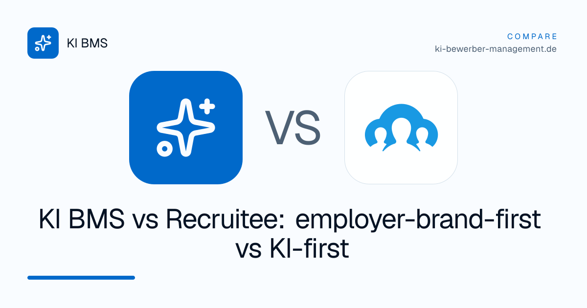 KI BMS vs Recruitee: employer-brand-first vs KI-first