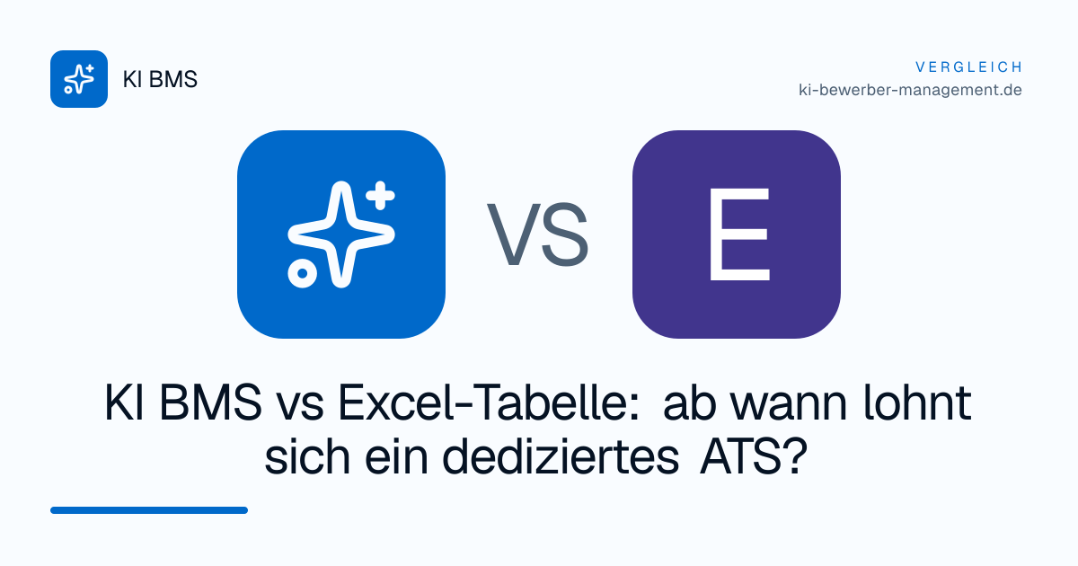 KI BMS vs Excel-Tabelle: ab wann lohnt sich ein dediziertes ATS?