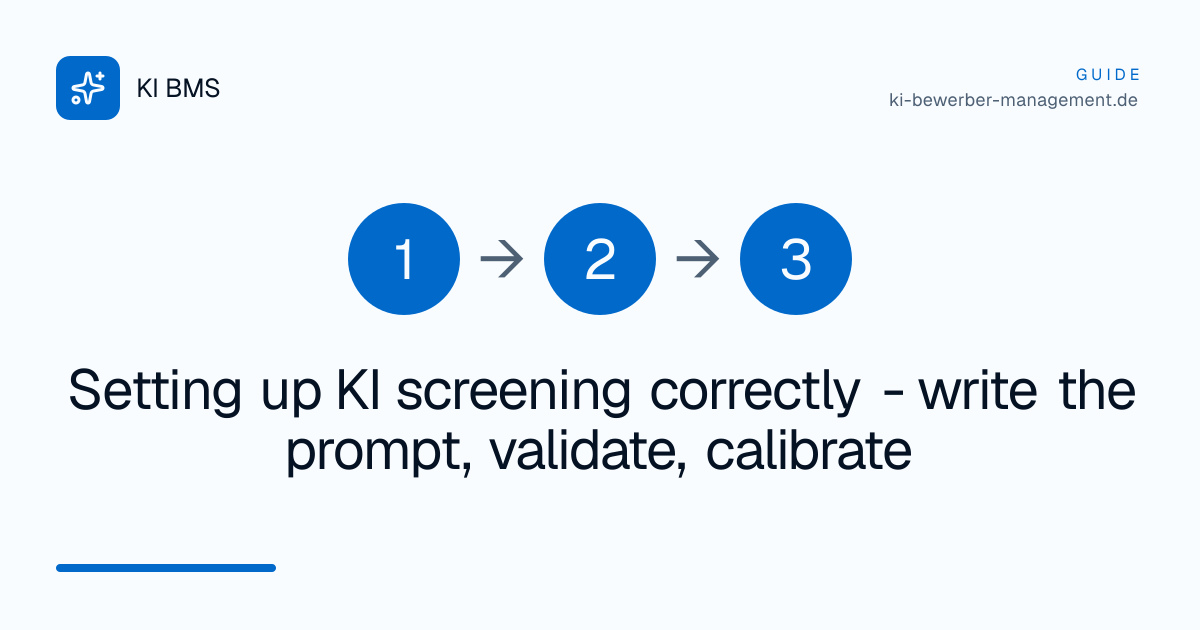 Setting up KI screening correctly - write the prompt, validate, calibrate