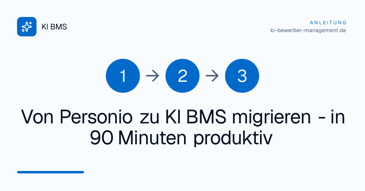 Von Personio zu KI BMS migrieren - in 90 Minuten produktiv