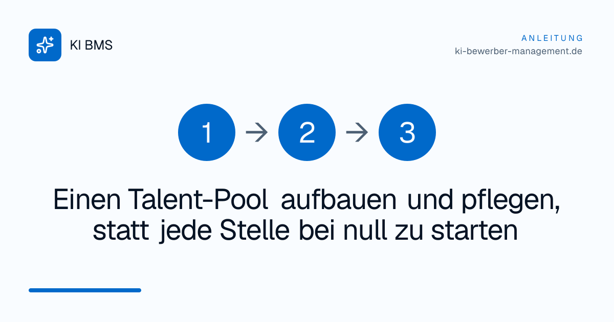 Einen Talent-Pool aufbauen und pflegen, statt jede Stelle bei null zu starten