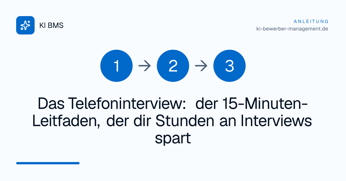 Das Telefoninterview: der 15-Minuten-Leitfaden, der dir Stunden an Interviews spart